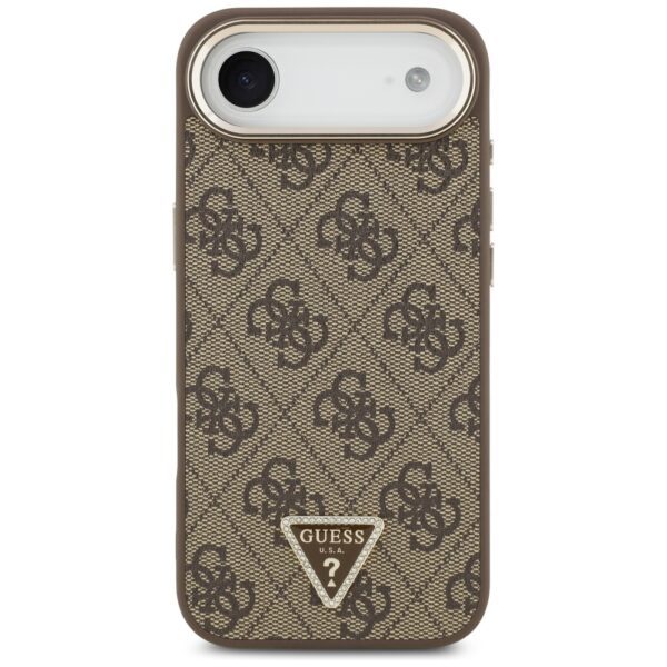 200805_3 Guess 4G Triangle Logo MagSafe Case for iPhone Air Brown - Goldeng