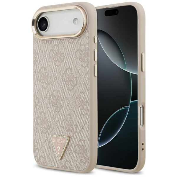 200806_1 Guess 4G Triangle Logo MagSafe Case for iPhone Air - Rose Goldeng