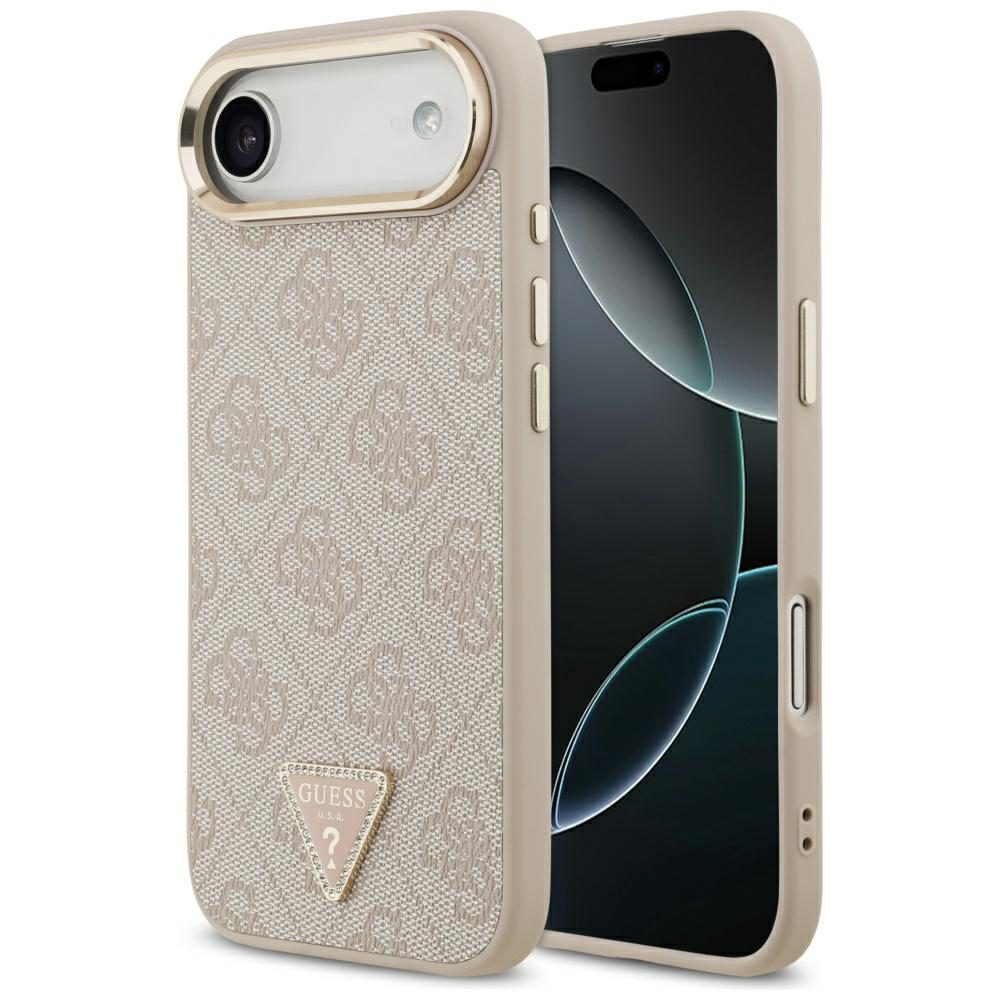 200806_1 Guess 4G Triangle Logo MagSafe Case for iPhone Air - Rose Goldeng