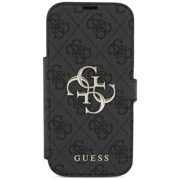 Guess Book 4G Metal Logo Case for iPhone 17 Pro - Blackeng