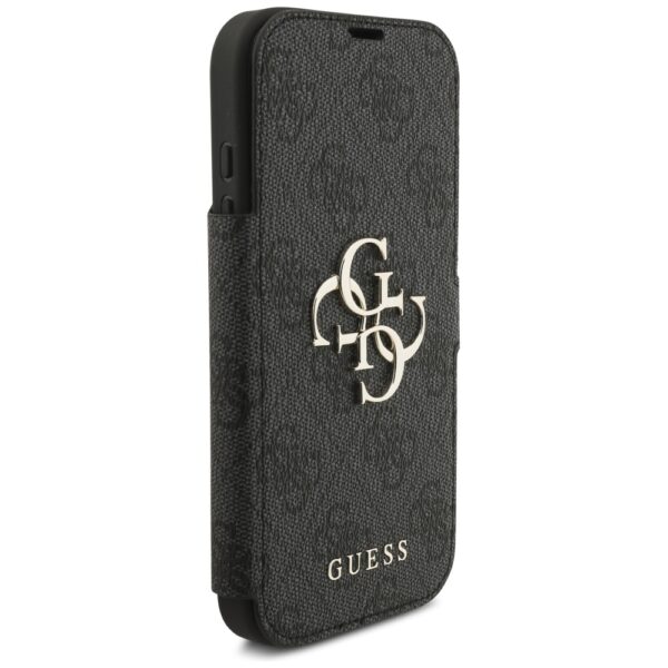 Guess Book 4G Metal Logo Case for iPhone 17 Pro - Blackeng