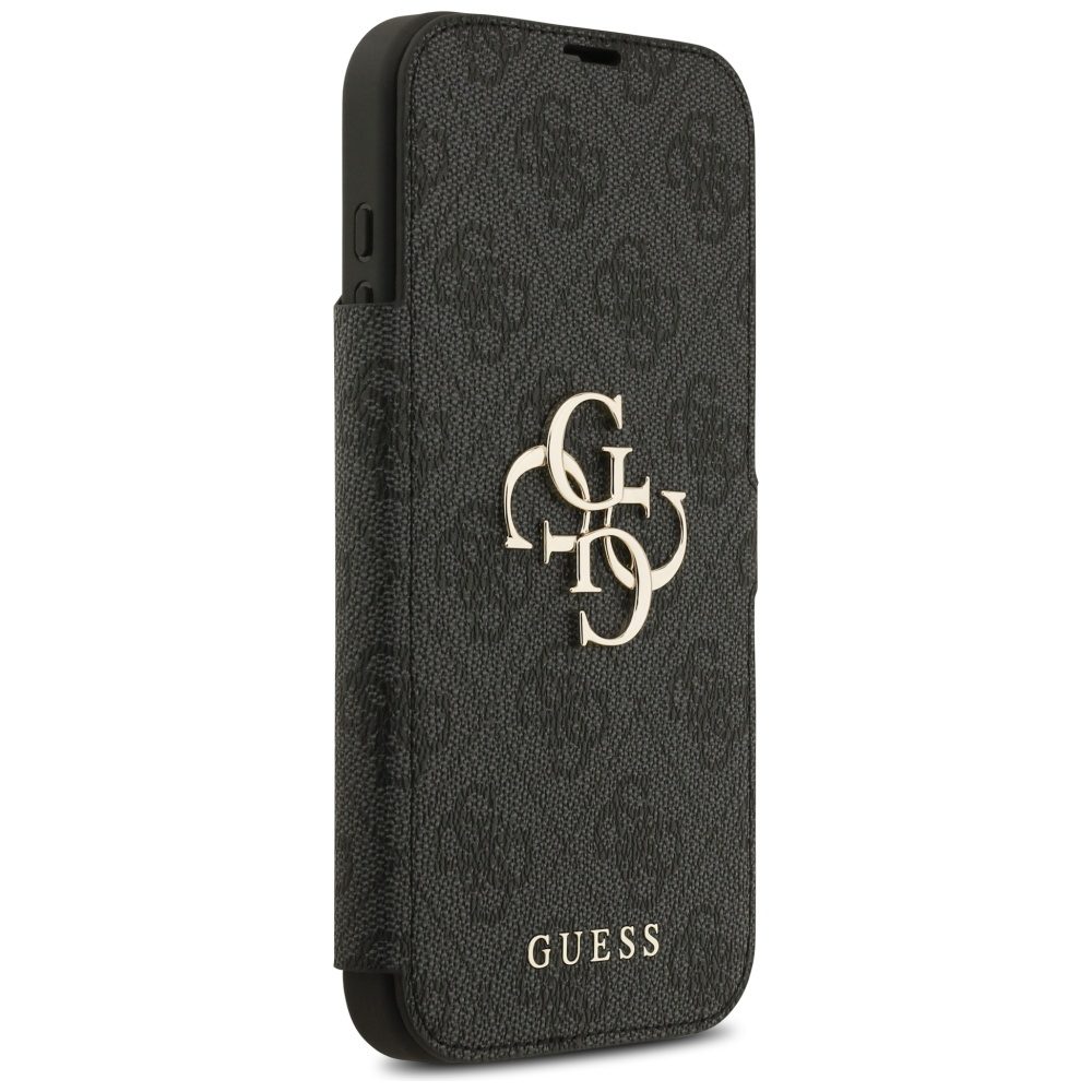 Guess Book 4G Metal Logo Case for iPhone 17 Pro Max - Blackeng