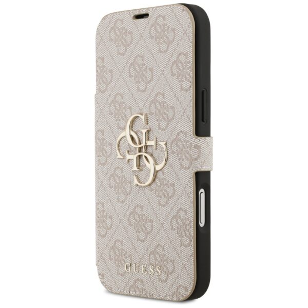 Guess Book 4G Metal Logo Case for iPhone 17 Pro Max - Pinkeng