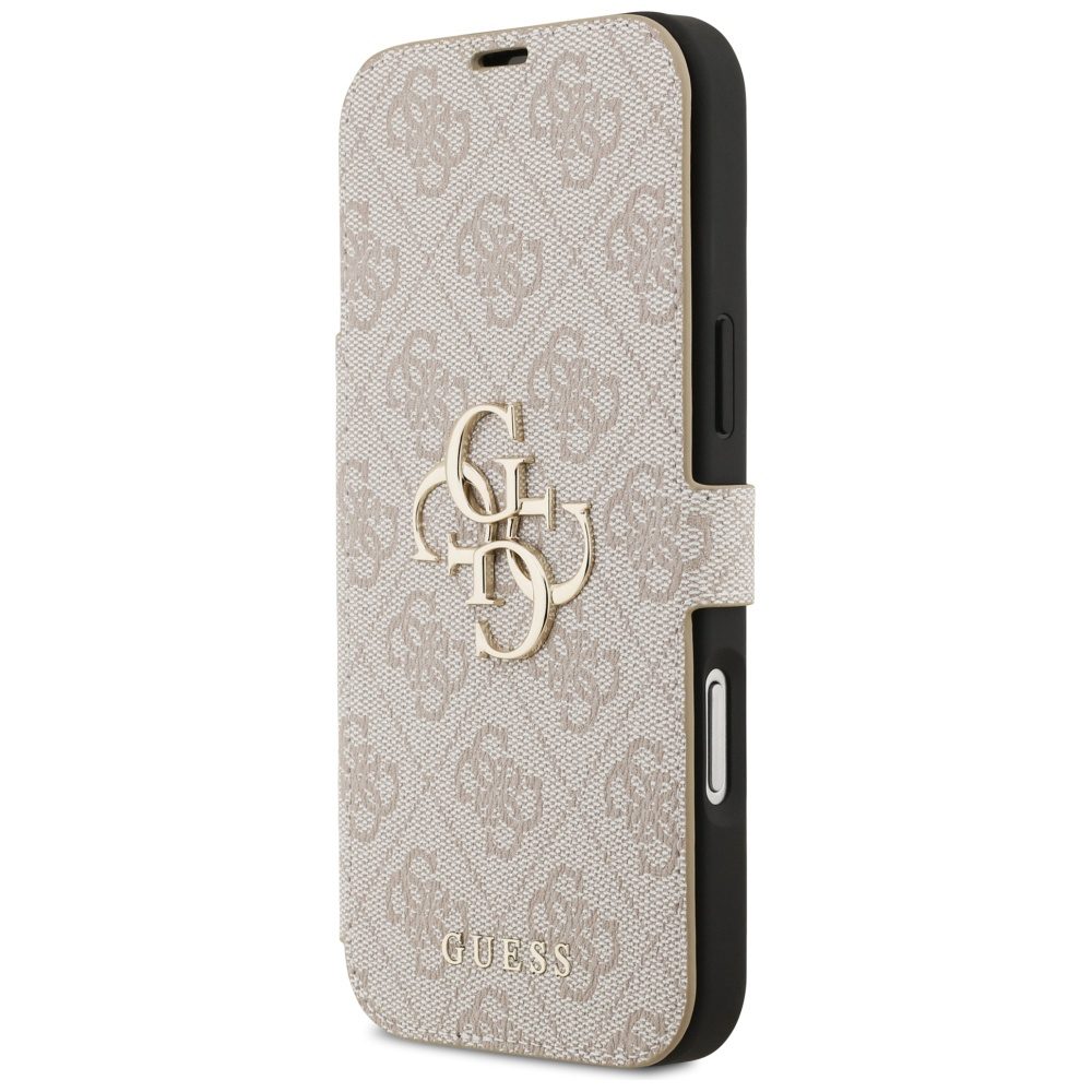 Guess Book 4G Metal Logo Case for iPhone 17 Pro Max - Pinkeng
