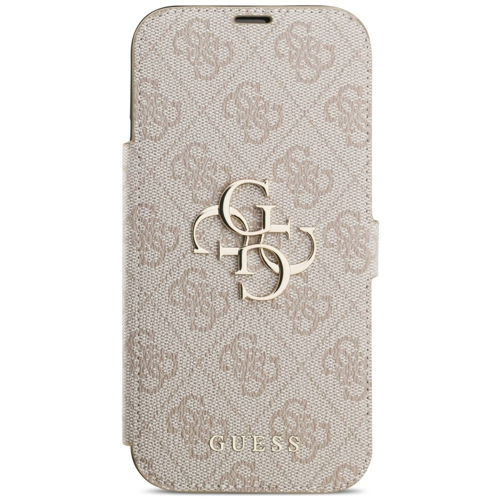 Guess Book 4G Metal Logo Case for iPhone 17 Pro Max - Pinkeng