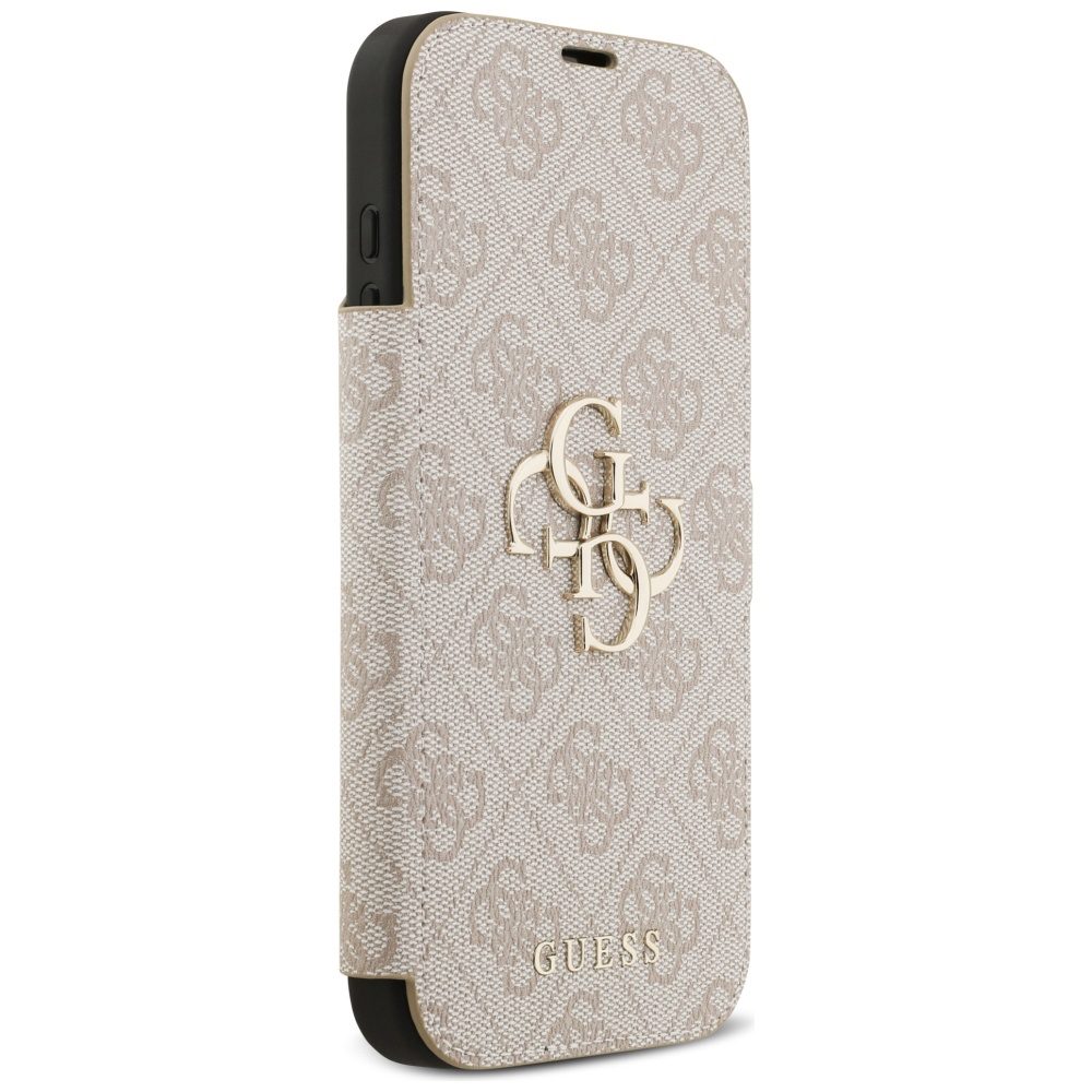 Guess Book 4G Metal Logo Case for iPhone 17 Pro Max - Pinkeng