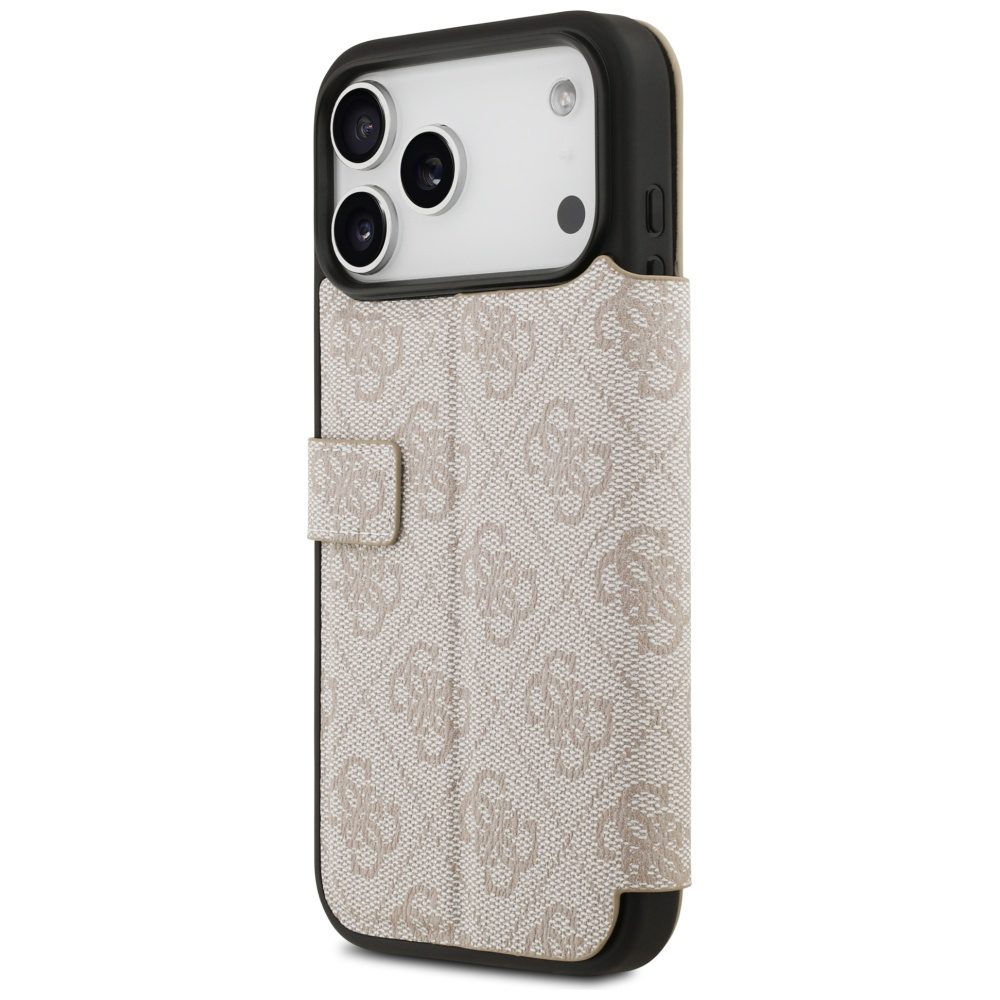 Guess Book 4G Metal Logo Case for iPhone 17 Pro Max - Pinkeng