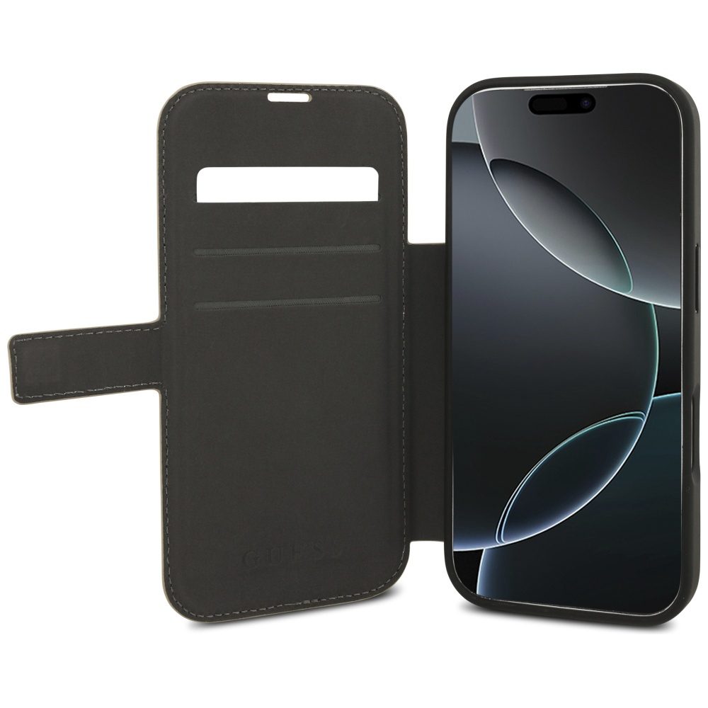 Guess Book 4G Metal Logo Case for iPhone 17 Pro - Pinkeng