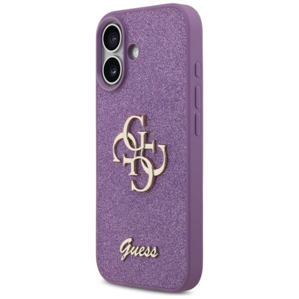 Guess Fixed Glitter Big 4G case for iPhone 17 - purpleeng
