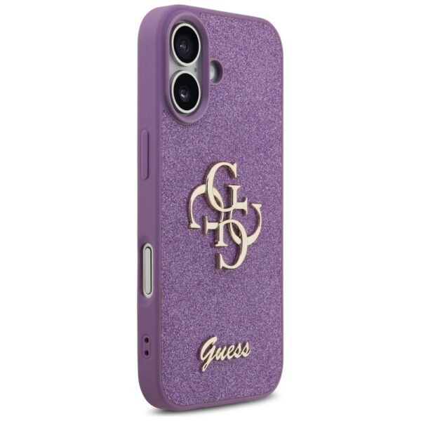 Guess Fixed Glitter Big 4G case for iPhone 17 - purpleeng
