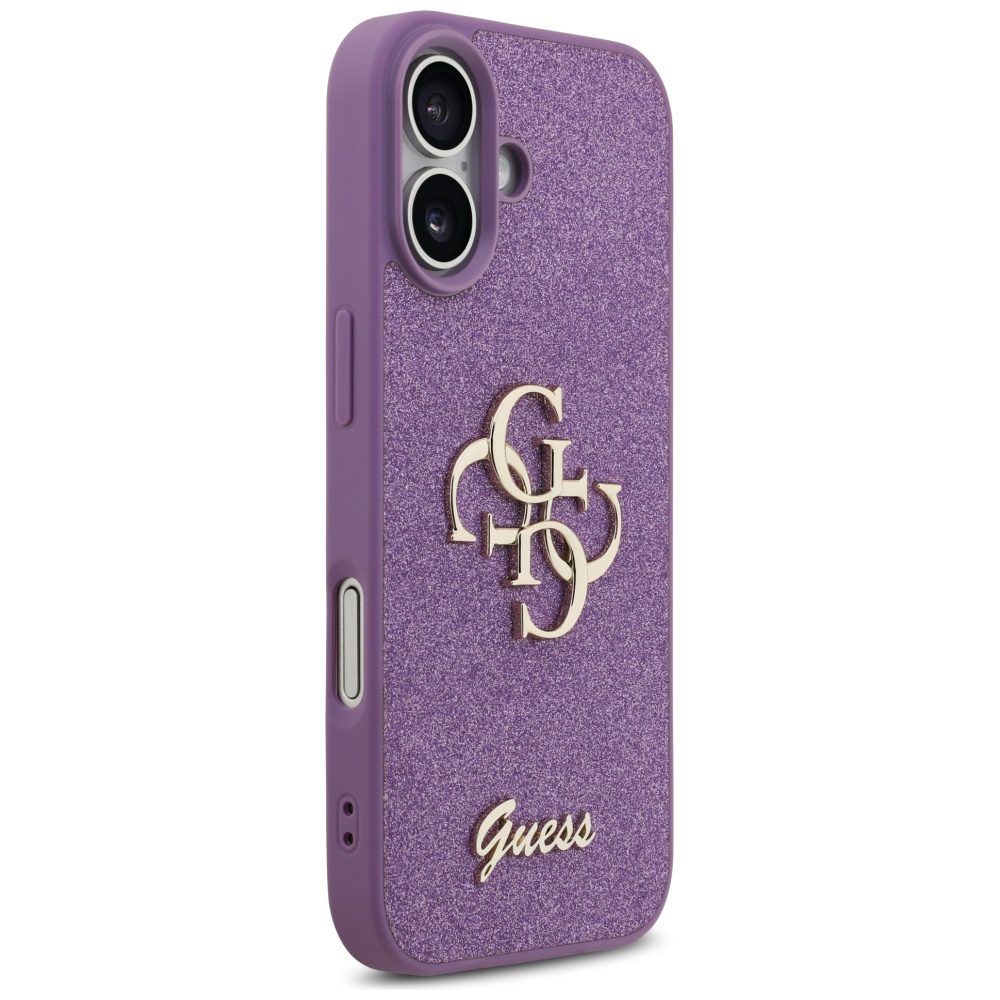 Guess Fixed Glitter Big 4G case for iPhone 17 - purpleeng