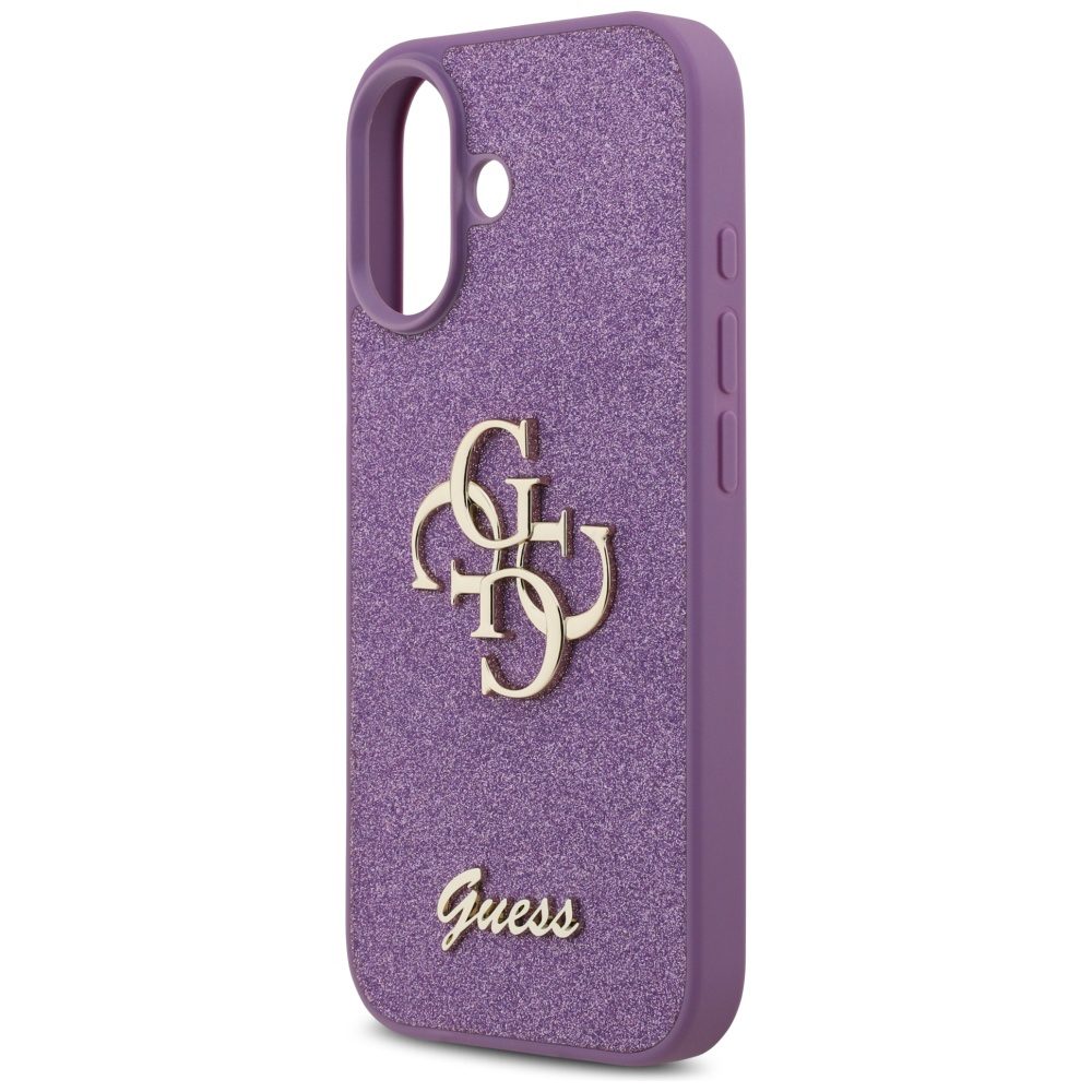 Guess Fixed Glitter Big 4G case for iPhone 17 - purpleeng