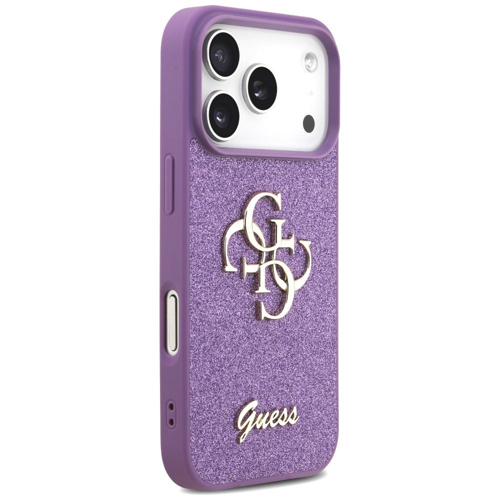 Guess Fixed Glitter Big 4G case for iPhone 17 Pro - purpleeng