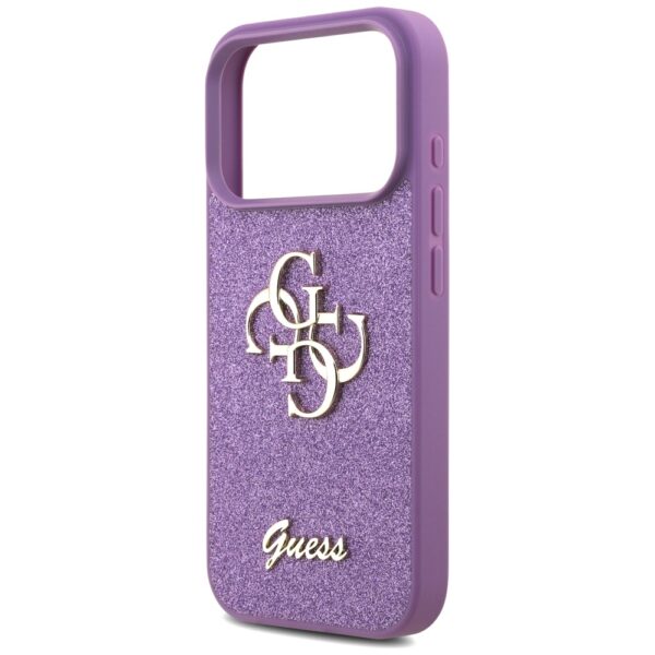 Guess Fixed Glitter Big 4G case for iPhone 17 Pro - purpleeng