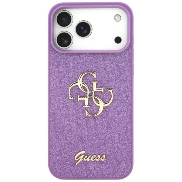 Guess Fixed Glitter Big 4G case for iPhone 17 Pro Max - purpleeng