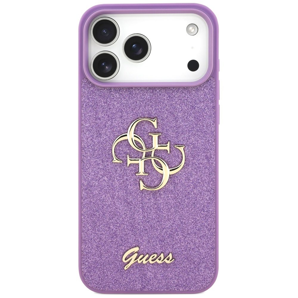 Guess Fixed Glitter Big 4G case for iPhone 17 Pro Max - purpleeng