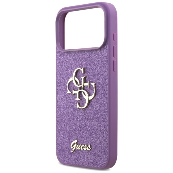 Guess Fixed Glitter Big 4G case for iPhone 17 Pro Max - purpleeng