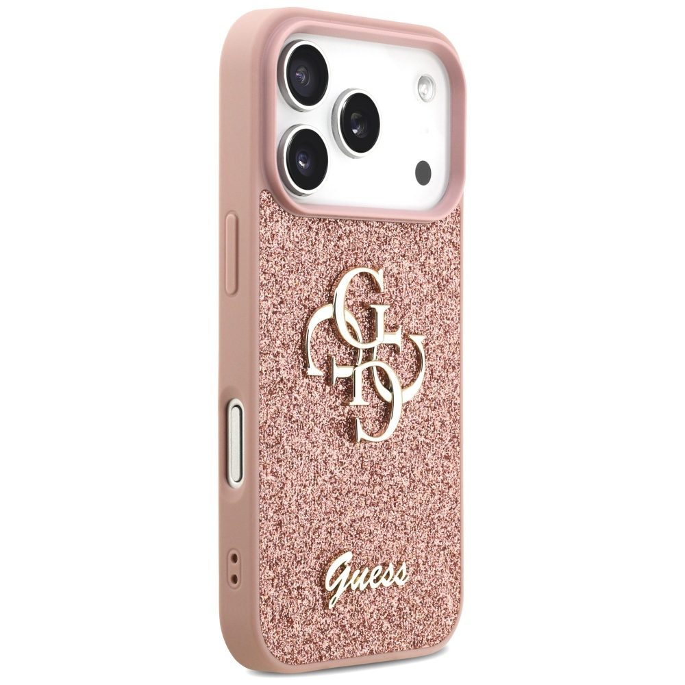 Guess Fixed Glitter Big 4G Case for iPhone 17 Pro - Pinkeng