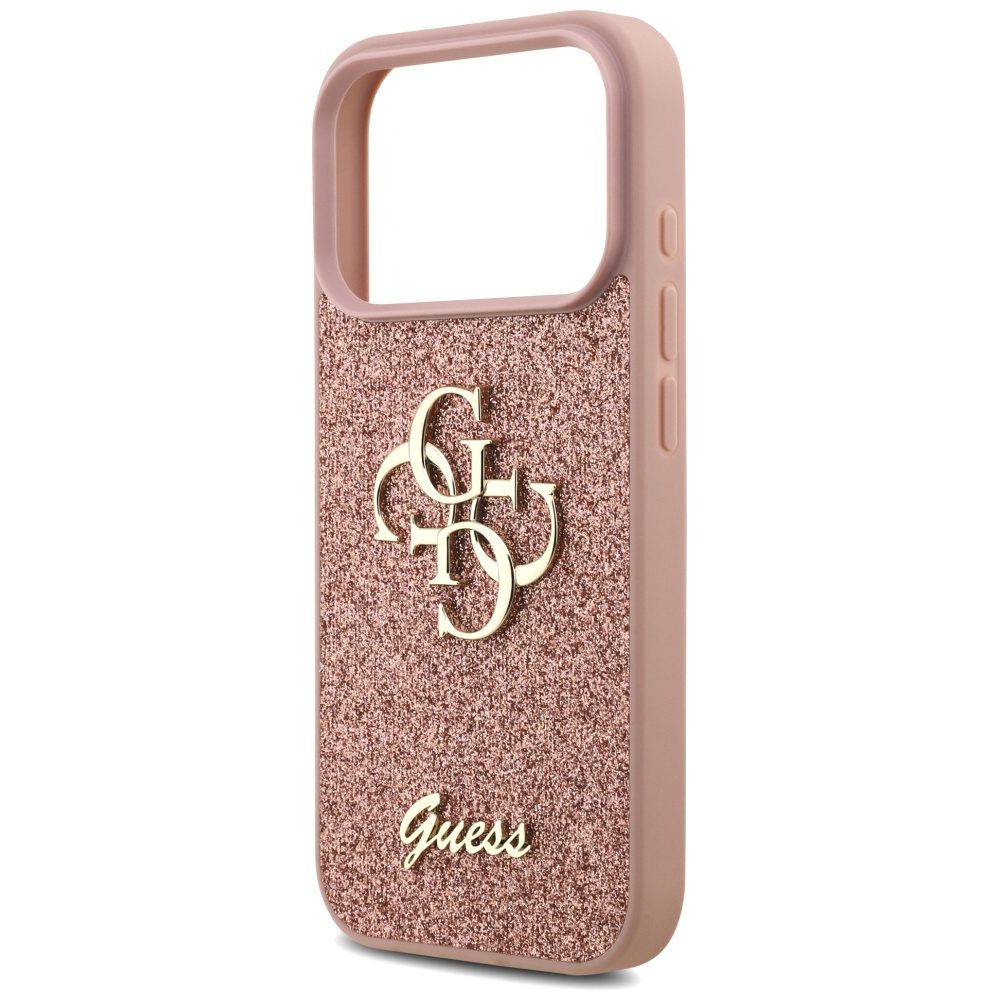 Guess Fixed Glitter Big 4G Case for iPhone 17 Pro - Pinkeng