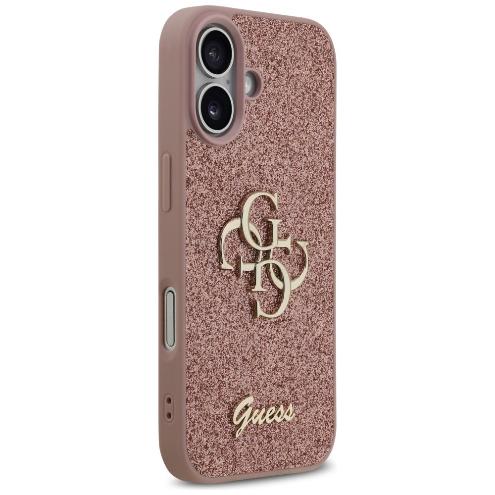 200829_4 Guess Fixed Glitter Big 4G Case for iPhone 17 - Pinkeng