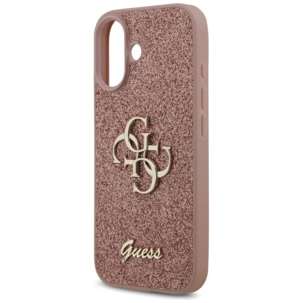 200829_6 Guess Fixed Glitter Big 4G Case for iPhone 17 - Pinkeng