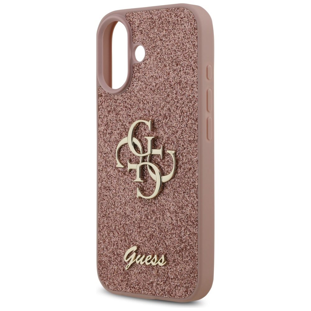 200829_6 Guess Fixed Glitter Big 4G Case for iPhone 17 - Pinkeng