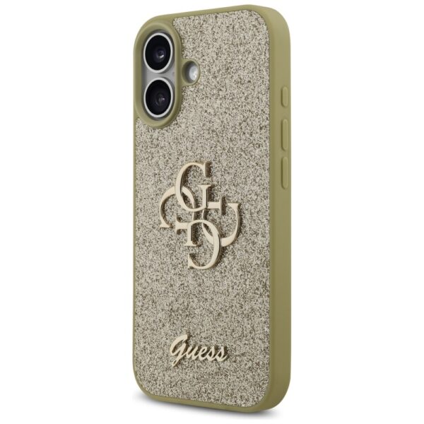 200830_2 Guess Fixed Glitter Big 4G case for iPhone 17 - goldeng
