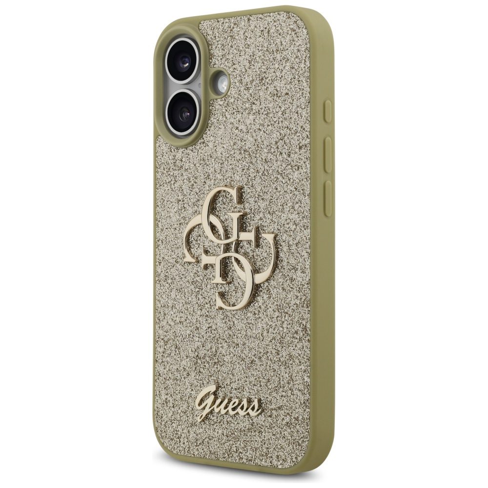200830_2 Guess Fixed Glitter Big 4G case for iPhone 17 - goldeng