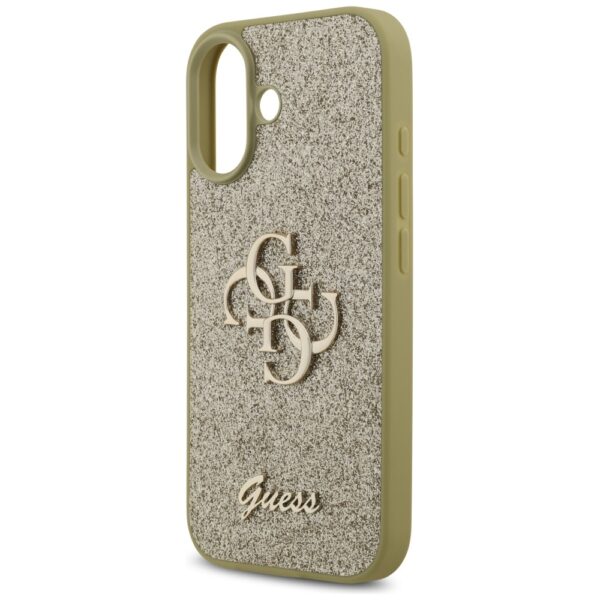 200830_6 Guess Fixed Glitter Big 4G case for iPhone 17 - goldeng