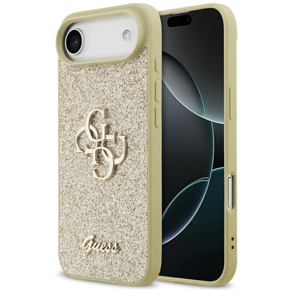 200833_1 Guess Fixed Glitter Big 4G case for iPhone Air - goldeng