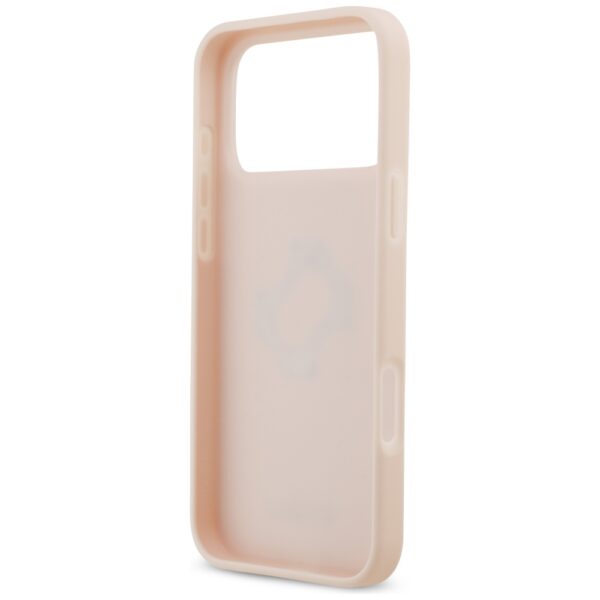 200841_7 Guess Grained Big 4G & Classic Logo Case for iPhone 17 Pro Max - Pinkeng