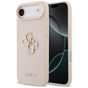 Guess Grained Big 4G & Classic Logo iPhone Air Case - Pinkeng