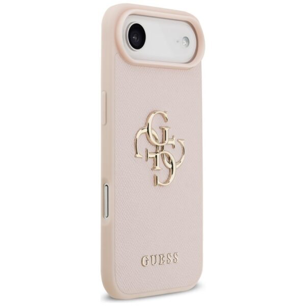 200845_4 Guess Grained Big 4G & Classic Logo iPhone Air Case - Pinkeng