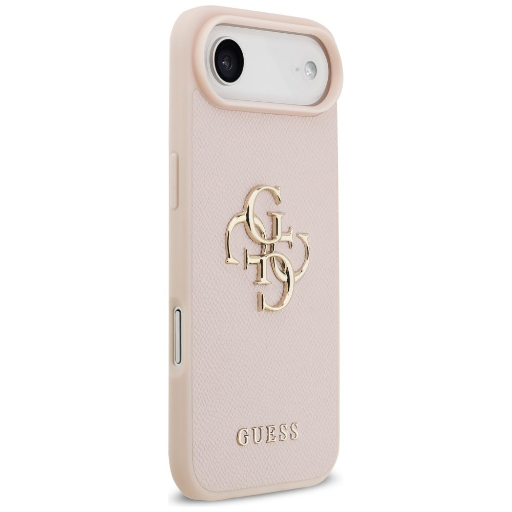 200845_4 Guess Grained Big 4G & Classic Logo iPhone Air Case - Pinkeng