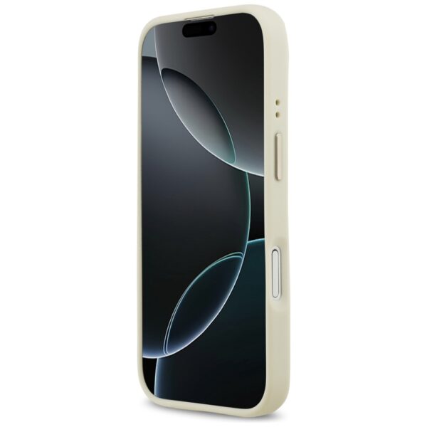 Guess Grained Strass Logo MagSafe case for iPhone 17 - beigeeng