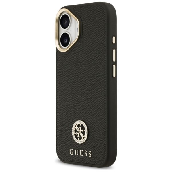 Guess Grained Strass Logo MagSafe case for iPhone 17 - blackeng