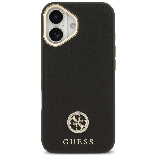 Guess Grained Strass Logo MagSafe case for iPhone 17 - blackeng