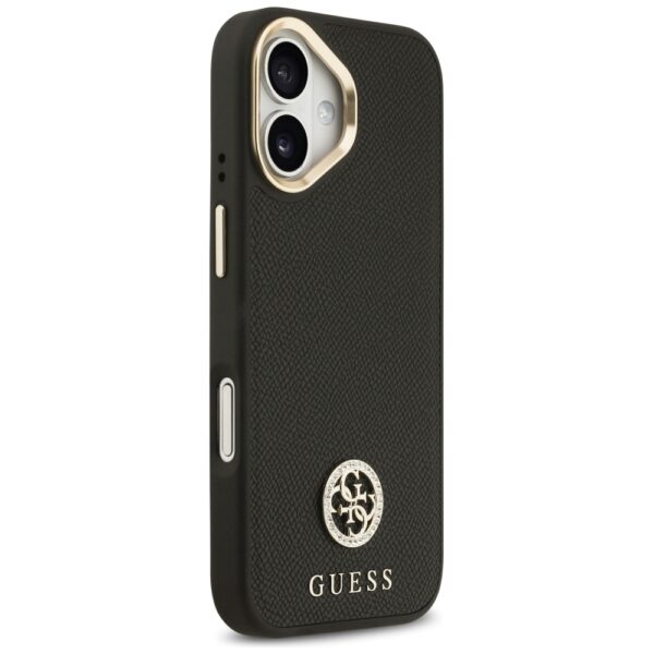 Guess Grained Strass Logo MagSafe case for iPhone 17 - blackeng