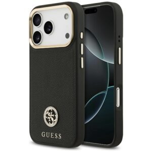 Guess Grained Strass Logo MagSafe case for iPhone 17 Pro - blackeng