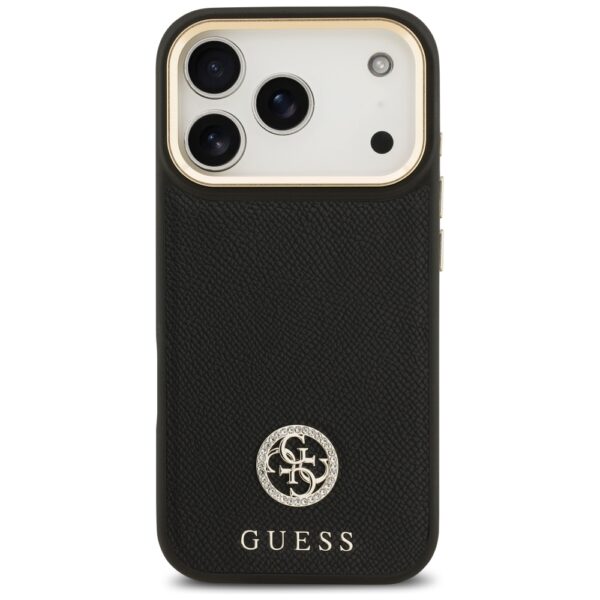 Guess Grained Strass Logo MagSafe case for iPhone 17 Pro - blackeng