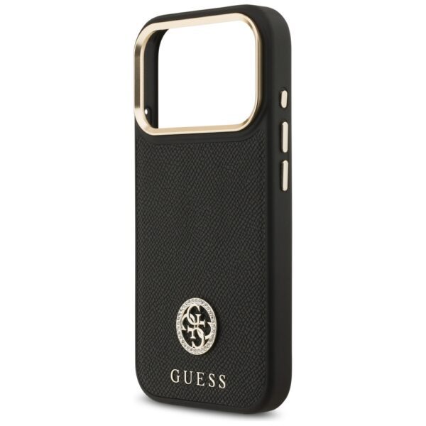 Guess Grained Strass Logo MagSafe case for iPhone 17 Pro - blackeng