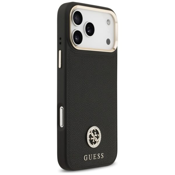 Guess Grained Strass Logo MagSafe case for iPhone 17 Pro Max - blackeng