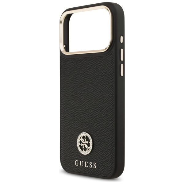Guess Grained Strass Logo MagSafe case for iPhone 17 Pro Max - blackeng