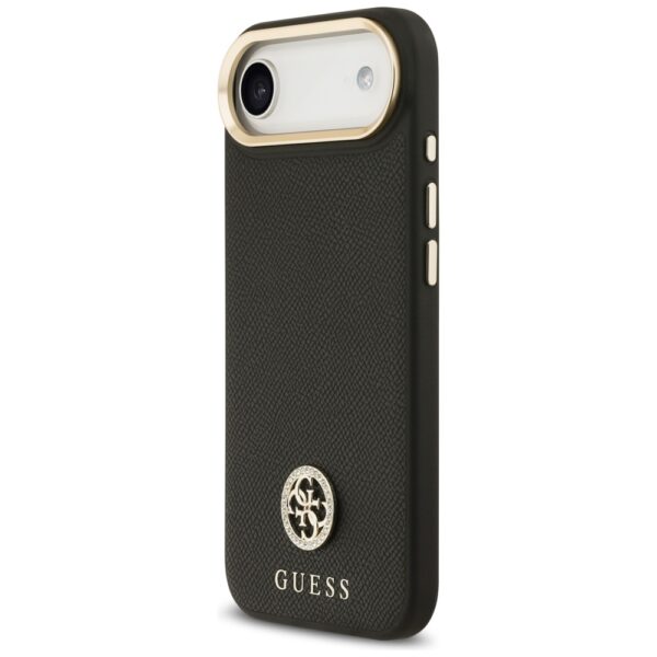 Guess Grained Strass Logo MagSafe case for iPhone Air - blackeng