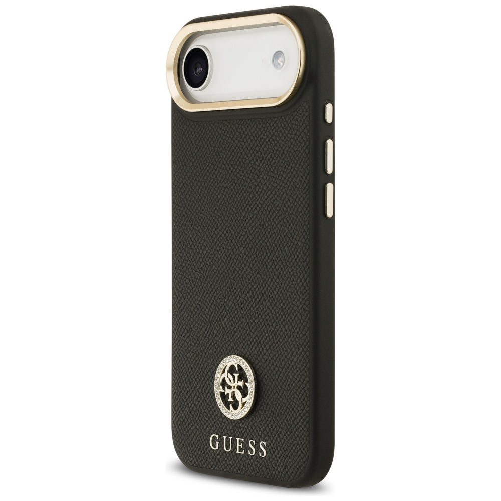 Guess Grained Strass Logo MagSafe case for iPhone Air - blackeng