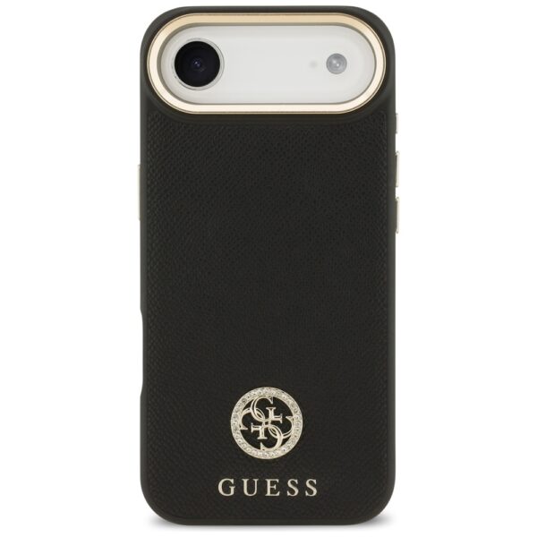 Guess Grained Strass Logo MagSafe case for iPhone Air - blackeng