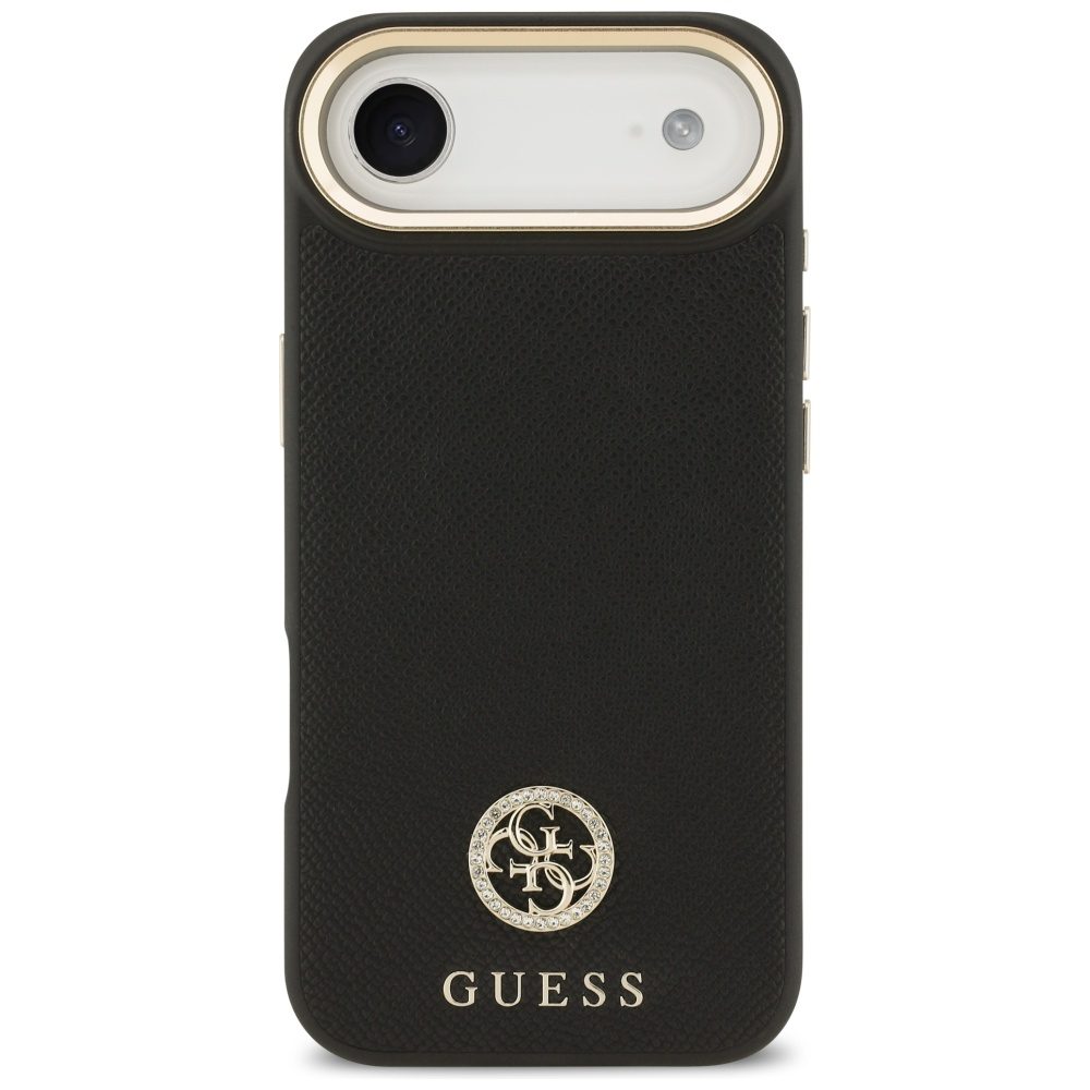 Guess Grained Strass Logo MagSafe case for iPhone Air - blackeng