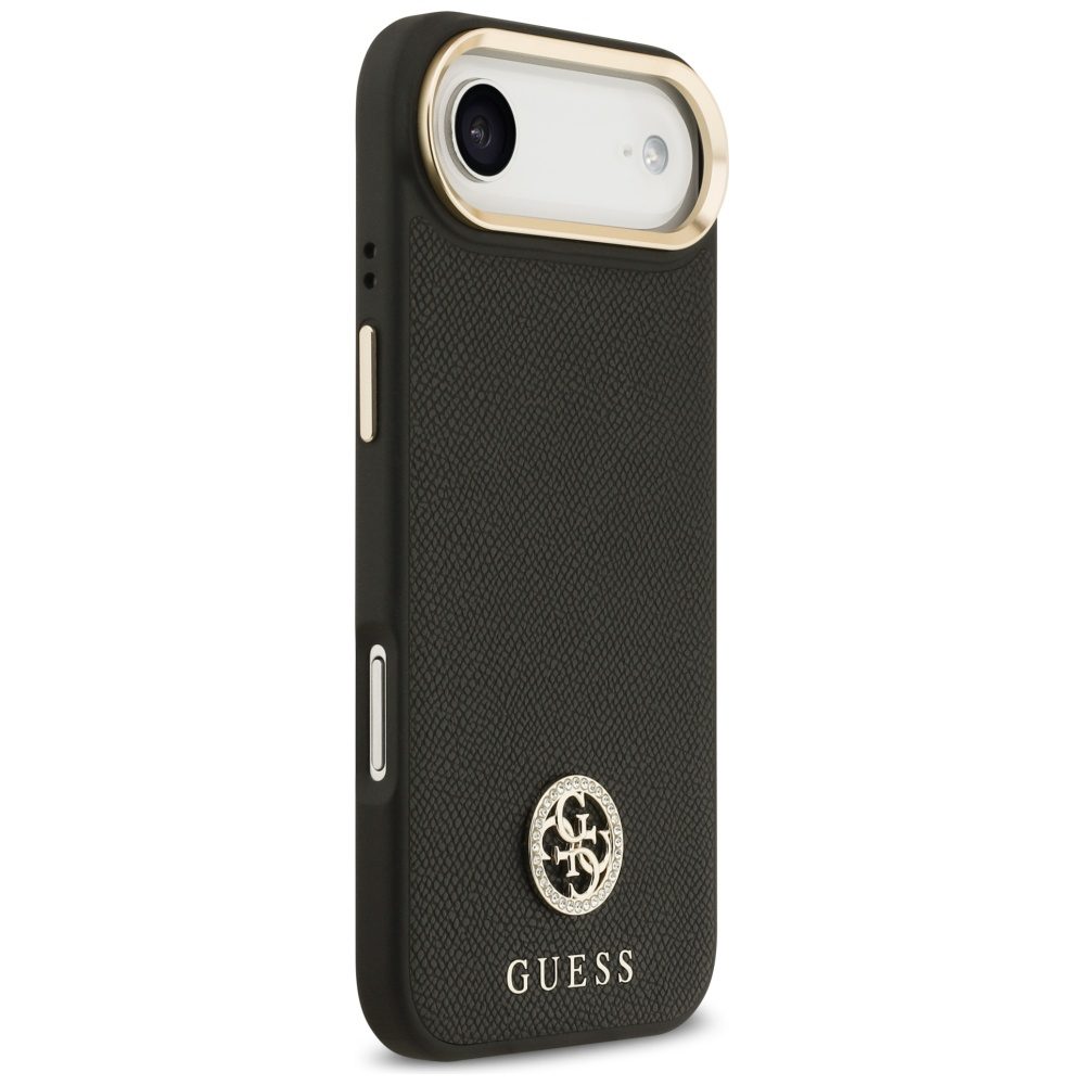Guess Grained Strass Logo MagSafe case for iPhone Air - blackeng