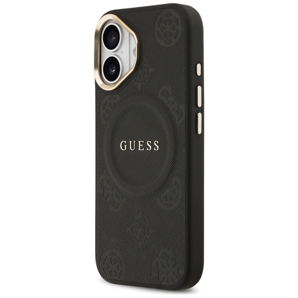 Guess Peony Hot Stamp MagSafe Case for iPhone 17 - Blackeng