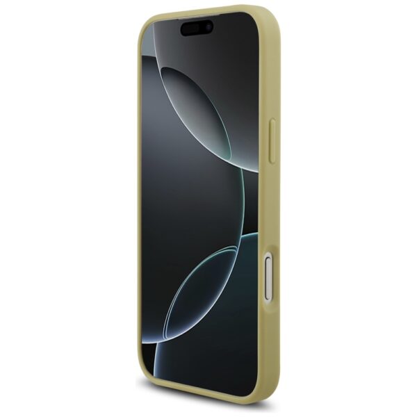 200892_5 Guess Rhinestone Triangle Logo Case for iPhone 17 Pro Max - Goldeng